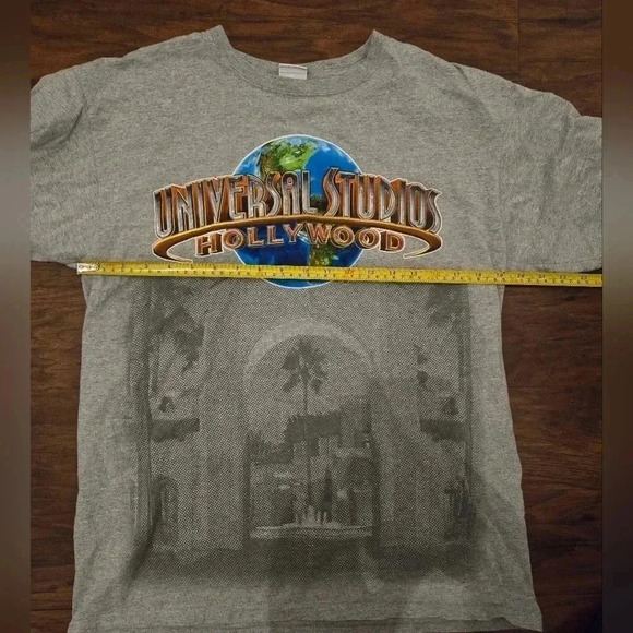 Vintage y2k 90s Universal Studios Hollywood T Shirt Mens Adult Large L Gray - Picture 6 of 7